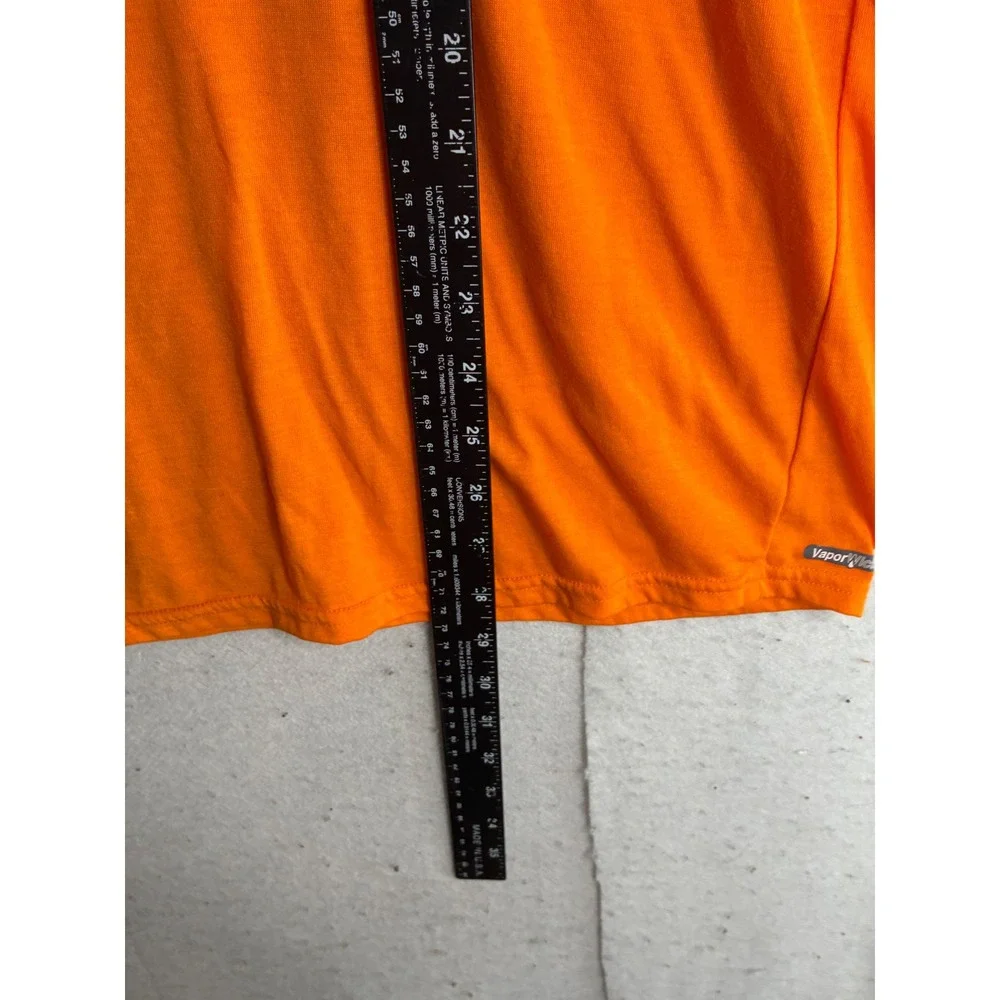 The North Face Mens VaporWick Performance T-Shirt Orange Short Sleeve L TC2D